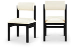 Roundhill - Faux Leather Dining Chair (Set of 2) - Black Frame