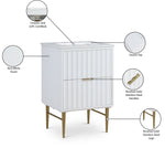 Modernist - Bathroom Vanity With Gold Legs