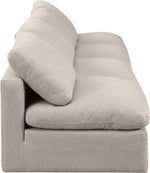 Indulge - Linen 4 Seat Modular Armless Sofa