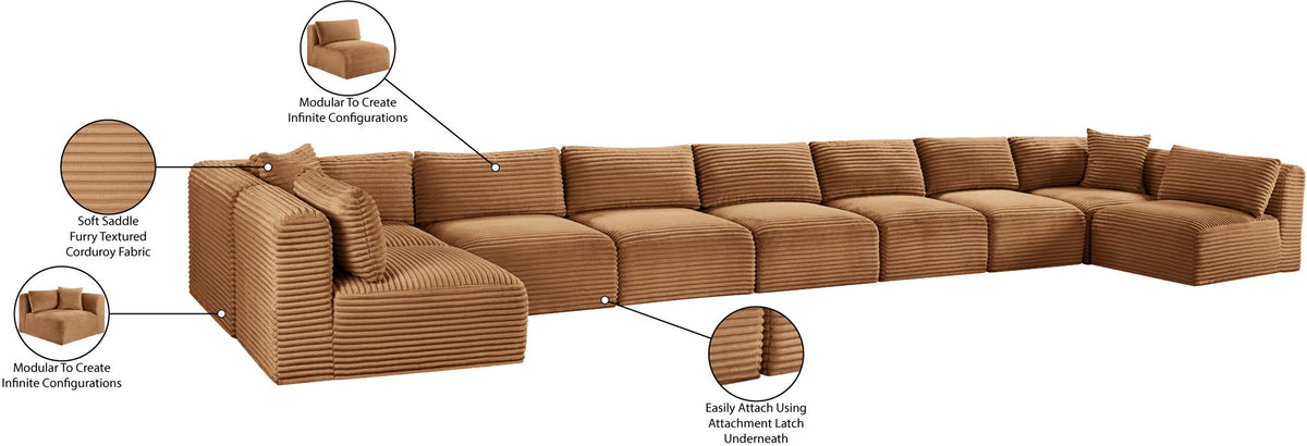Shaggy - Fabric 9 Piece Modular Sectional