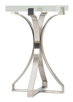 Home Accent - Bubble Glass Accent Table - Silver
