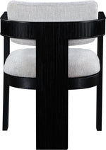 Sacha - Linen Dining Chair With Black Base (Set of 2)