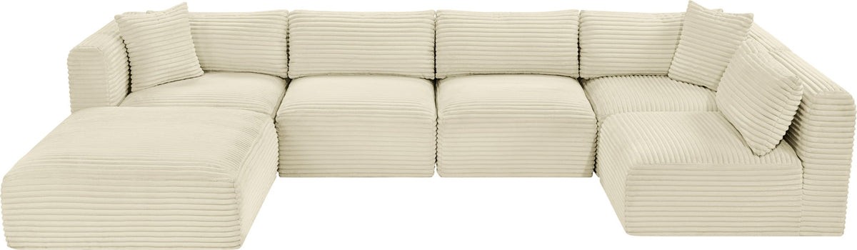 Shaggy - 6 Piece Modular U-Shaped Sectional