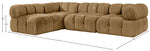 Orin - Fabric Velvet 4 Piece Modular Sectional