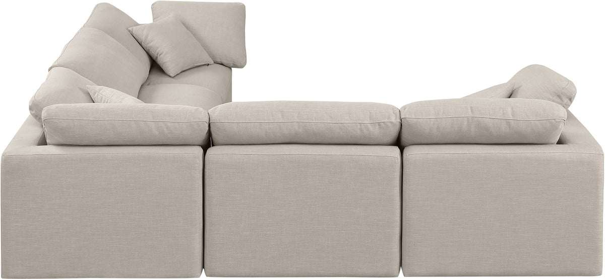 Indulge - Linen 5 Piece Modular Corner Sectional