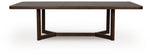 Dilenno - Rectangular Dining Room Extension Table - Dark Brown