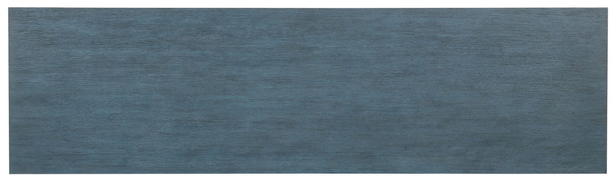 Melange - Round Valley Three Door Entertainment Credenza - Blue