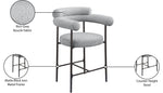 Blake - Counter Stool With Black Base (Set of 2)