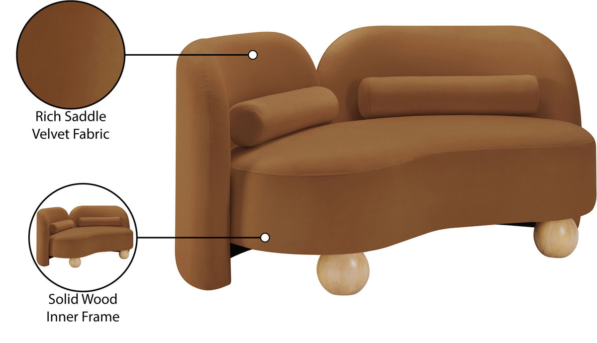 Daphne - Velvet Loveseat