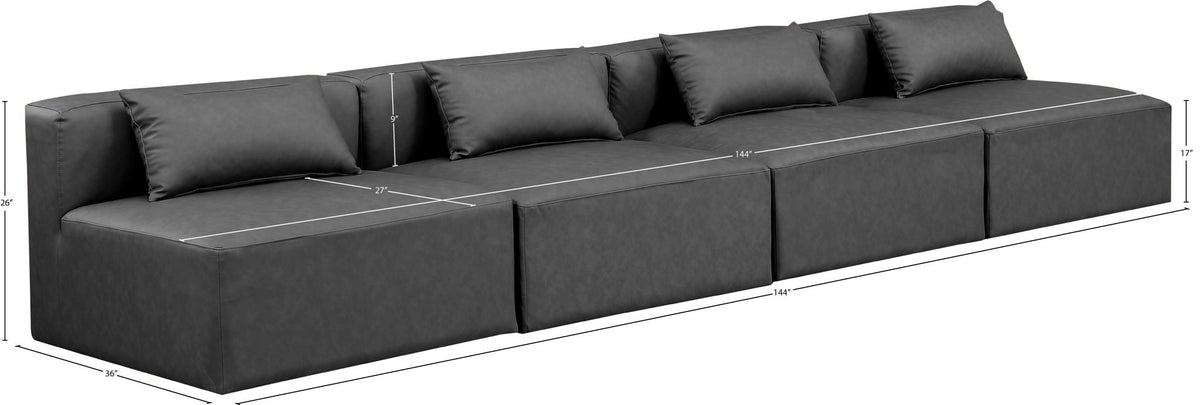 Cube - Modular 4 Seat Armless Sofa