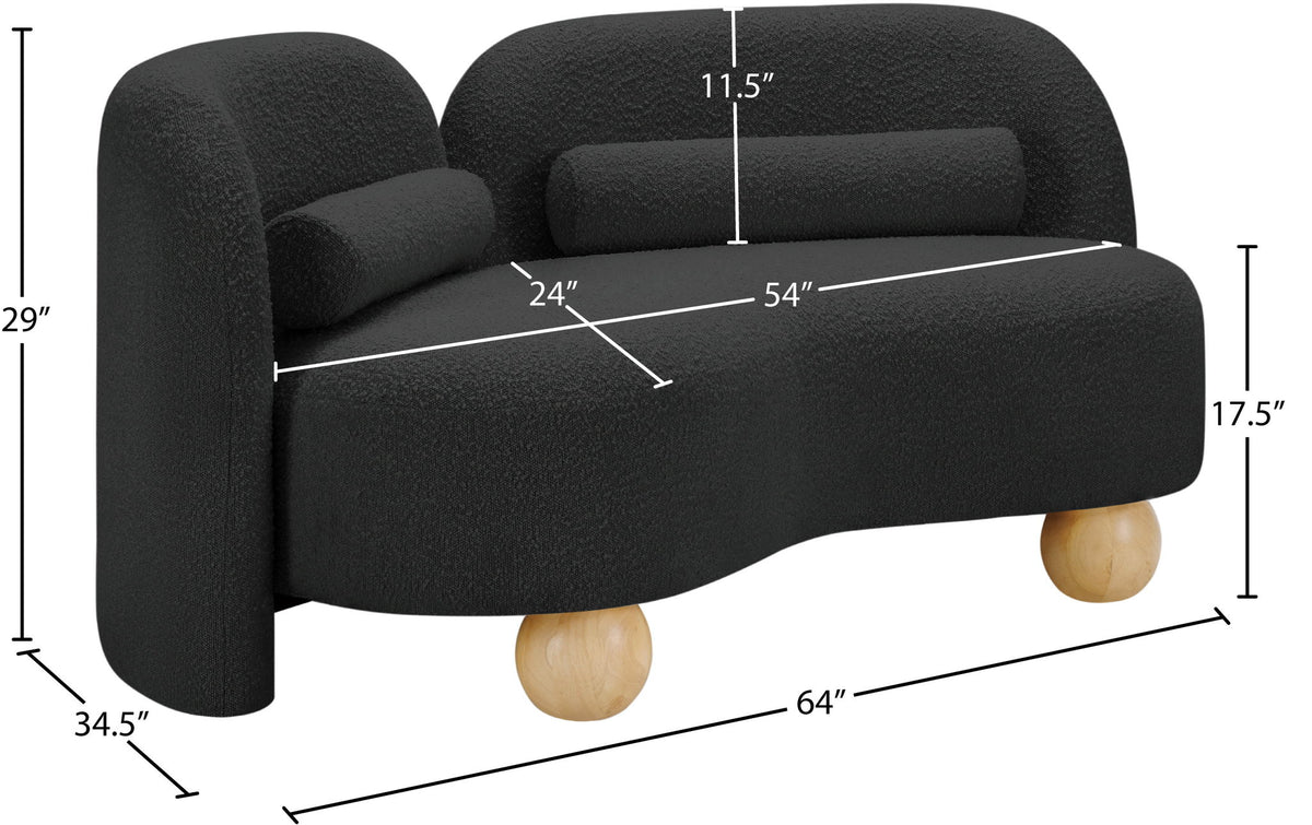Daphne - Boucle Loveseat