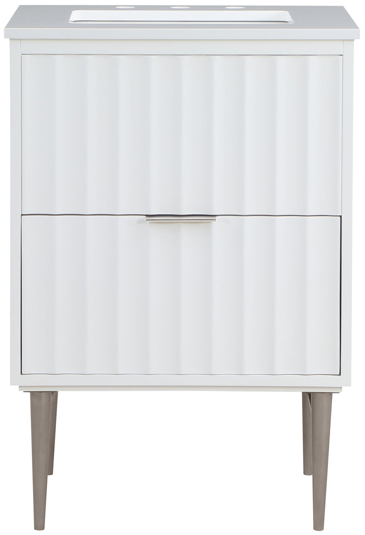 Modernist - Bathroom Vanity With Chrome Legs