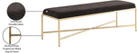 Valley - Bench With Gold Frame