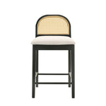 Lucio - Modern Farmhouse Wood Counter Height Kitchen Bar Stool
