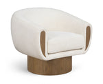 Avella - Interwoven Fabric Swivel Accent Chair