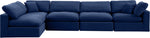Comfy - 5 Piece Velvet Modular Sectional
