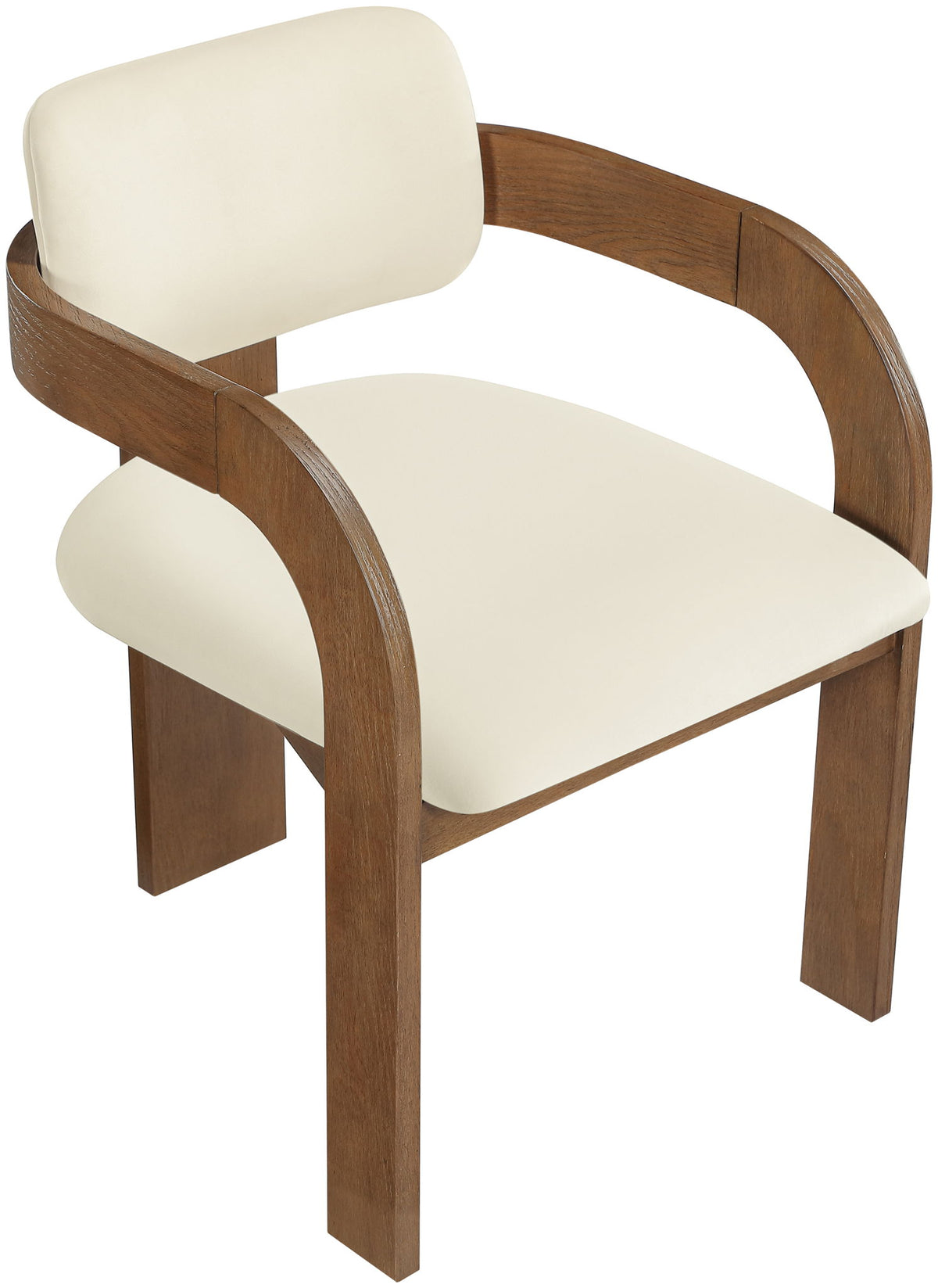 Cedra - Velvet Performance Fabric Upholstered Dining Chair (Set of 2) - Brown Frame
