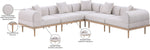 Laguna - 5 Piece 106.5" Upholstered Outdoor Patio Modular Sectional