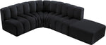 Arc - Velvet 5 Piece Corner Modular Sofa
