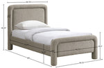 Baylor - Fabric With Interwoven Chenille Upholstered Bed