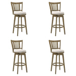 Isla - 26" Putty Brown Counter Height Rubberwood Swivel Barstool