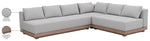 Solace - Olefin Performance Fabric 3 Piece Outdoor Patio Modular Sectional (Sofa, Loveseat & Corner Chair)