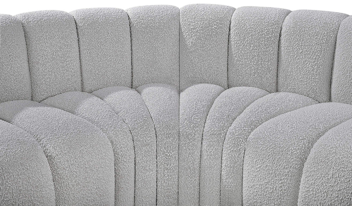 Arc - Boucle Fabric 7 Piece U-Shaped Modular Sofa
