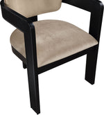 Sacha - Velvet Dining Chair With Black Base (Set of 2)