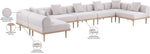 Laguna - 7 Piece Resilient Water Resistant Fabric 142" Upholstered Outdoor Patio Modular Sectional