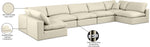 Comfy - 7 Piece Faux Leather Modular Armless Sectional