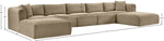 Shaggy - Fabric 7 Piece Modular Sectional With 2 Ottomans