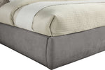Adam - Chenille Fabric Bed With 89" Headboard