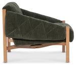 CC - Kerns Accent Chair - Dark Gray / Light Brown