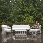 Breeze - Powder Coated Metal Outdoor Conversation Set With Cushions
