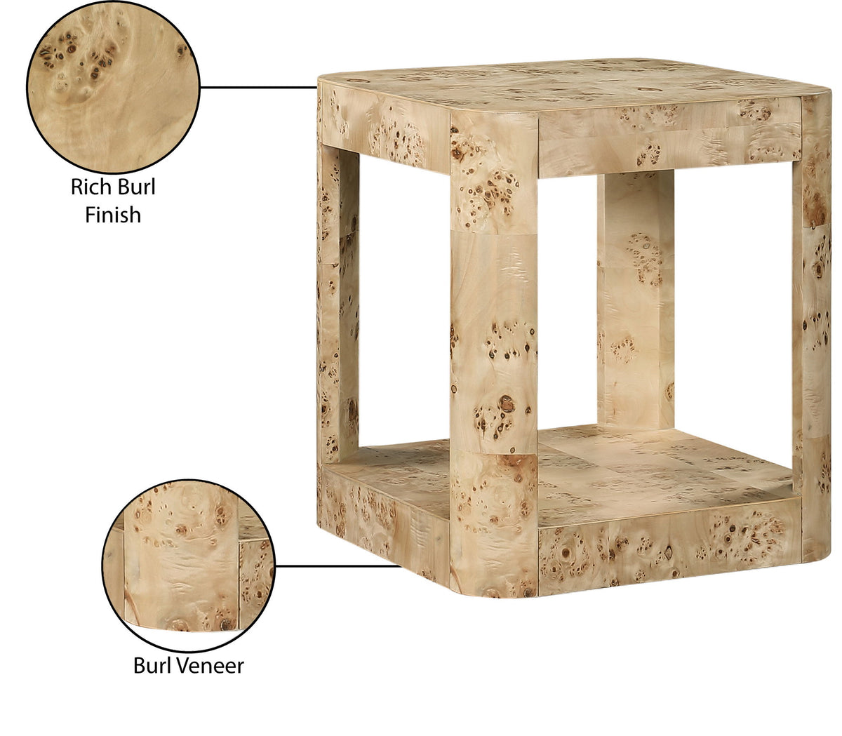 Reeves - Burl Wood Table