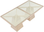 Atrium - Glass Top And Wood Base Dining Table
