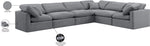 Indulge - Velvet 6 Piece Modular Corner Sectional