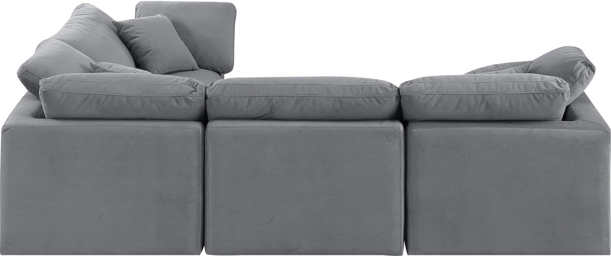 Indulge - Velvet 4 Piece Modular Corner Sectional