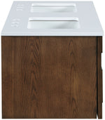 Leonardo - Engineered Stone And Solid Wood 24" Wall Mounted Bathroom Vanity