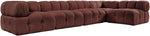 Orin - Velvet 5 Piece Modular Sectional