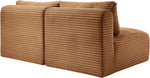 Shaggy - Fabric 2 Seat Modular Armless Sofa