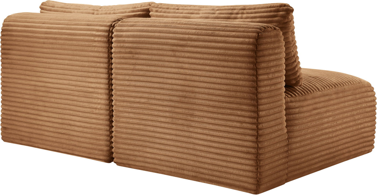 Shaggy - Fabric 2 Seat Modular Armless Sofa