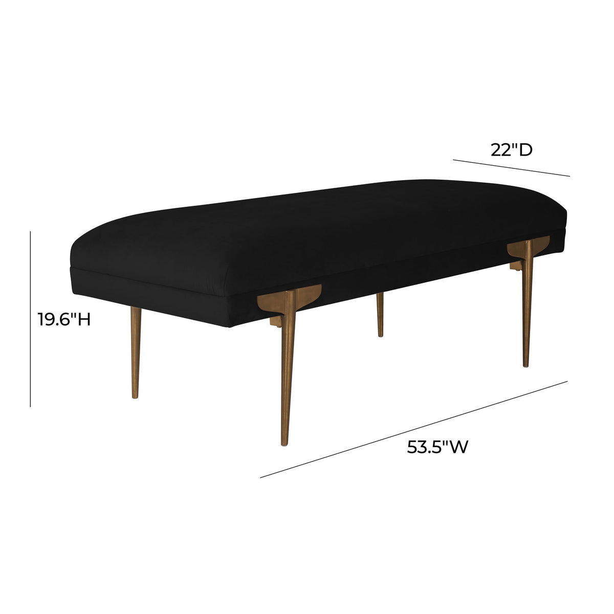 Brno - Velvet Bench