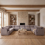 Hammond - Velvet Performance Fabric Upholstered 9 Piece Sectional