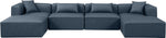 Cube - 6 Piece Modular Double Chaise Sectional