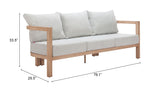 Leto - Outdoor Sofa - Gray
