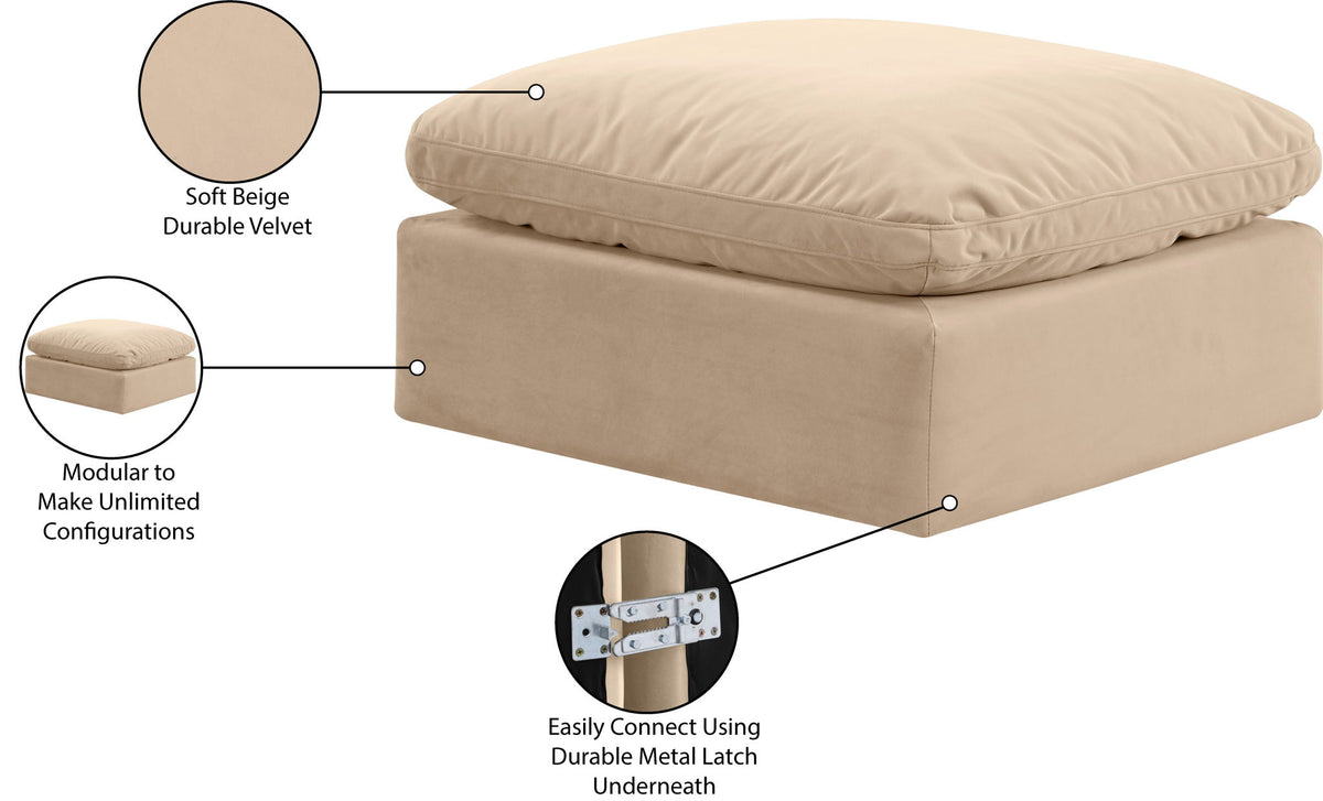 Indulge - Velvet Ottoman