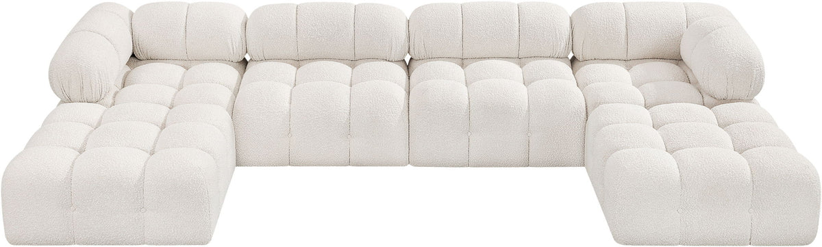 Ames - 6 Piece Fabric Modular U-Shaped Sectional