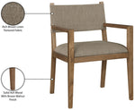 Avon - Linen Textured Performance Fabric Dining Arm Chair