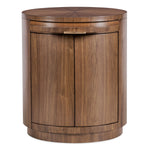 Eleana - Round Nightstand - Medium Wood